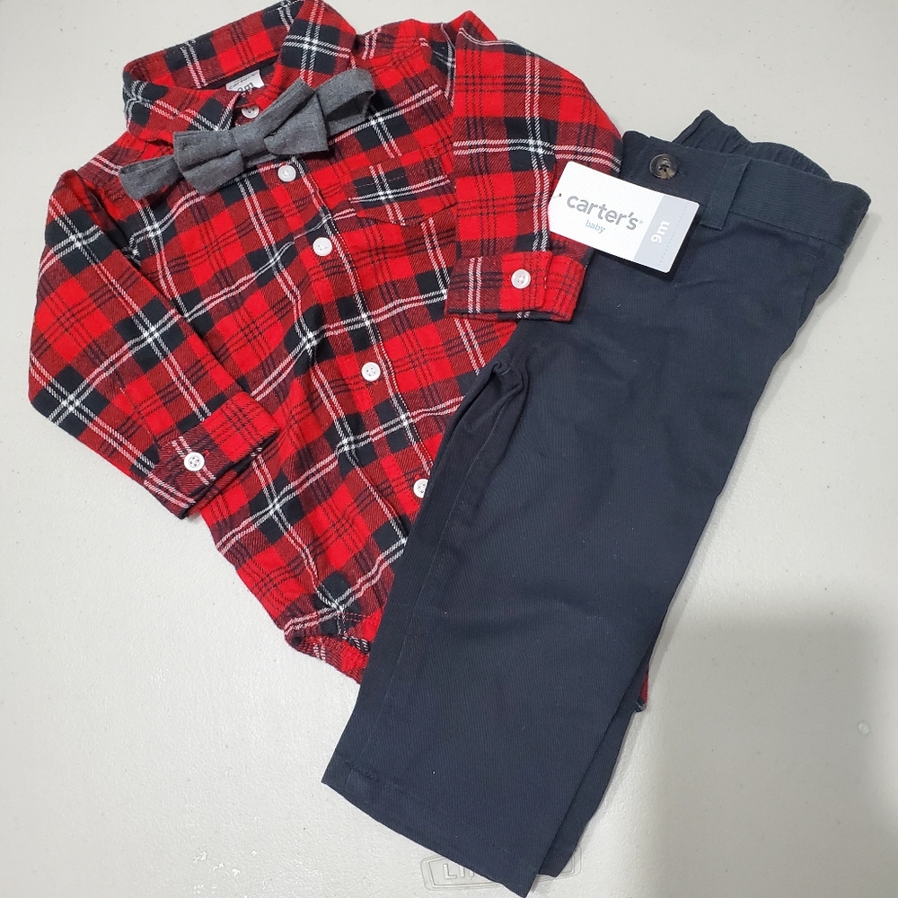 Carters Holiday 3 piece set 6 - 9 months baby